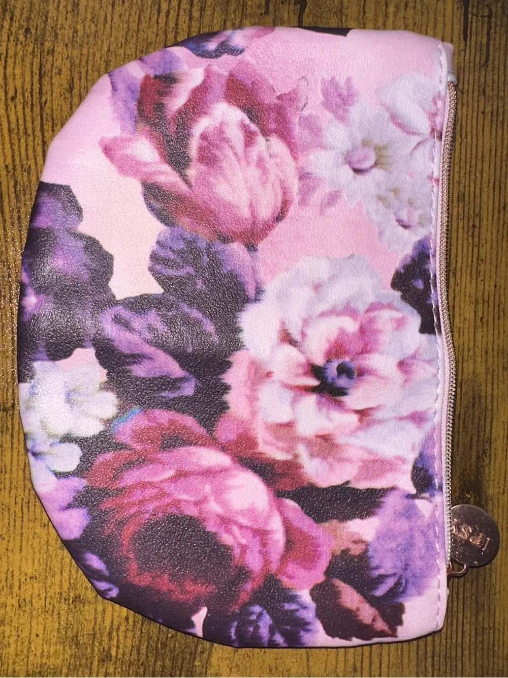 Floral Pink & Purple Cosmetic Pouch - Women Accessories